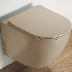 Унитаз подвесной Ceramalux 2197MC капучино матовый