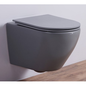 Унитаз подвесной Ceramalux 2197MG серый Унитаз подвесной Ceramalux 2197MG серый