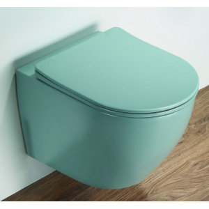 Унитаз подвесной Ceramalux 2197MLG зеленый матовый