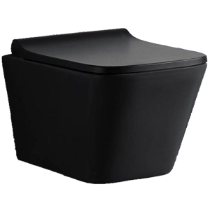 Унитаз подвесной Ceramalux 5171MB черный матовый, с сиденьем микролифт