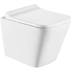 Унитаз подвесной Ceramalux 5171MW белый, с сиденьем микролифт