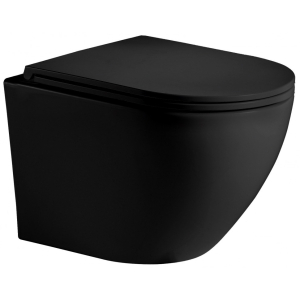 Унитаз подвесной Ceramalux 5177MB черный матовый