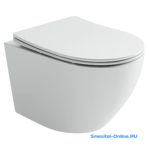 Фото Унитаз подвесной Ceramica Nova Uno Rimless CN11001 белый (сиденье в комплекте)