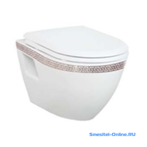 Фото  Унитаз подвесной с биде Creavit Decor TP328.000Z0 (крышка дополнительно)