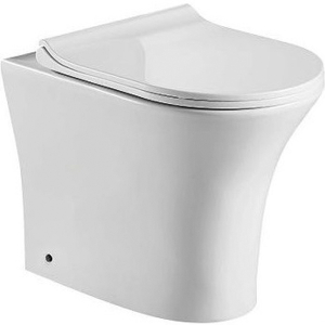 Унитаз приставной Ceramalux 217D белый, с сиденьем микролифт Унитаз приставной Ceramalux 217D белый, с сиденьем микролифт