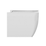 Унитаз приставной Scarabeo Teorema 5138/CL белый, безободковый (крышка дополнительно)