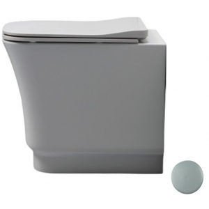 Унитаз приставной White Ceramic Idea W10001FM серый матовый крышка дополнительно