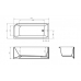 Ванна 170х73 Belbagno BB712-1700-730-L белый 
