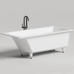 Ванна 170х75 Salini Cascata 104123M белая матовая