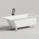 Ванна 180х80 Salini Cascata Kit 104523M белая матовая