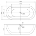Ванна свободностоящая 180x86 Belbagno BB13 1800 