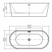  Ванна свободностоящая 170x80 cм Swedbe Vita 8800G 