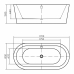  Ванна свободностоящая 170x80 cм Swedbe Vita 8812 