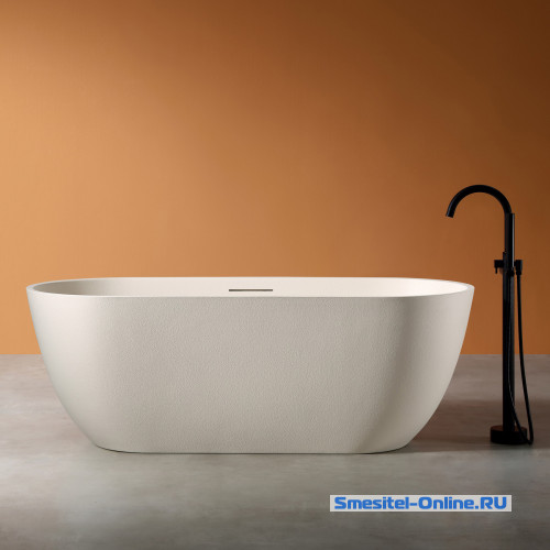 Фото Ванна отдельностоящая 170х75 Abber Frankfurt AM9941MBE светло-бежевая матовая