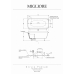  Ванна в подиум 174x83 см Migliore Olivia Ml.Olv-40.104.Br бронза новый арт. 24380 