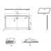 Поддон 160x90 Cezares TRAY-M-AH-160/90-35-W стеклопластик высота 3,5 