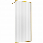 Душевая перегородка 100 Vincea Walk-In VSW-1HP100FLBG золото браш