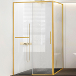 Душевой уголок 140х90 Vincea Slim Soft VSR-1SS9014CLG золото браш