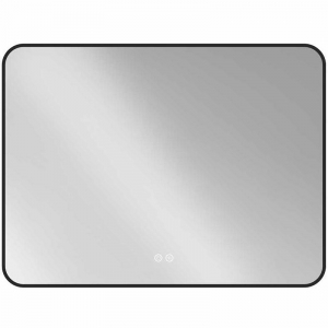 Зеркало 100х80 Vincea VLM-3VC100B-2 черное, c сенсорным выключателем и диммером, антизапотевание 