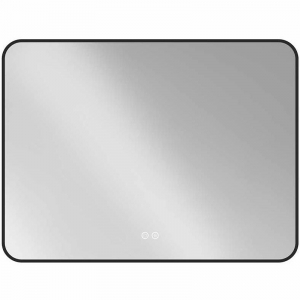 Зеркало 120х80 Vincea VLM-3VC120B-2 1200х800 черное, c сенсорным выключателем и диммером, антизапотевание 