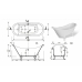 Ванна из искусственного камня 180х77 Эстет Скарлетт ФР-00014622