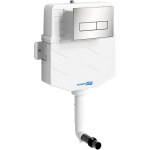 Бачок с клавишей никель Wasserkraft Aller 10TLT.031.ME.BN03  