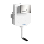 Бачок с клавишей никель Wasserkraft Aller 10TLT.031.ME.BN04  