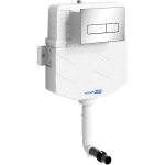 Встраиваемый смывной бачок Wasserkraft Aller 10TLT.031.ME.CH03 с клавишей (хром)