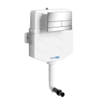 Бачок с клавишей хром  Wasserkraft Aller 10TLT.031.ME.CH04  