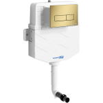 Бачок с клавишей золото  Wasserkraft Aller 10TLT.031.ME.MG03 