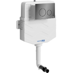 Встраиваемый смывной бачок Wasserkraft Aller 10TLT.031.ME.PB02 с клавишей (черный глянец)