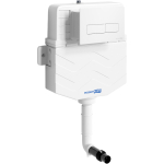 Встраиваемый смывной бачок Wasserkraft Aller 10TLT.031.ME.WM03 с клавишей (белая матовая)