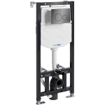 Инсталляция для унитаза Wasserkraft Aller 10TLT.010.ME.PB02 с клавишей смыва (черный глянец)