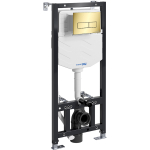 Инсталляция для унитаза Wasserkraft Aller 10TLT.010.ME.PG03 с клавишей смыва (золото)