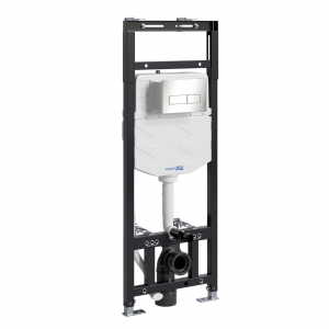 Инсталляция для унитаза Wasserkraft Alme 15TLT.010.ME.BN03 с клавишей смыва (никель)