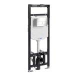 Инсталляция для унитаза Wasserkraft Alme 15TLT.010.ME.BN04 с клавишей смыва (никель)