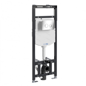 Инсталляция для унитаза Wasserkraft Alme 15TLT.010.ME.CH01 с клавишей смыва (хром)