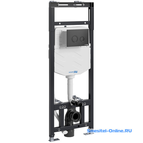 Фото Инсталляция для унитаза Wasserkraft Alme 15TLT.010.ME.MB01 с клавишей смыва (черный матовый)