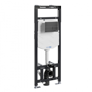 Инсталляция для унитаза Wasserkraft Alme 15TLT.010.ME.MB04 с клавишей смыва (черный матовый)