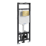 Инсталляция для унитаза Wasserkraft Alme 15TLT.010.ME.MG01 с клавишей смыва (золото матовое)