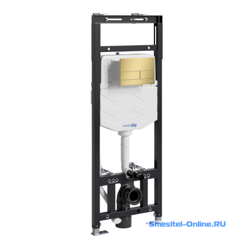 Фото Инсталляция для унитаза Wasserkraft Alme 15TLT.010.ME.MG04 с клавишей смыва (золото матовое)