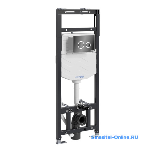 Фото Инсталляция с черной клавишей Wasserkraft Alme 15TLT.010.ME.PB01 