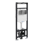 Инсталляция для унитаза Wasserkraft Alme 15TLT.010.ME.PB02 с клавишей смыва (черный глянец)
