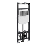 Инсталляция для унитаза Wasserkraft Alme 15TLT.010.ME.PB03 с клавишей смыва (черный глянец)