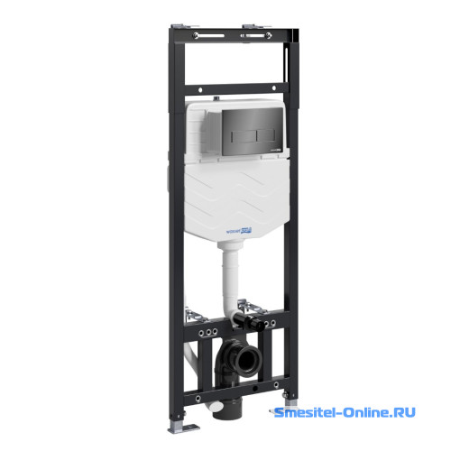 Фото Инсталляция для унитаза Wasserkraft Alme 15TLT.010.ME.PB03 с клавишей смыва (черный глянец)