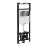 Инсталляция для унитаза Wasserkraft Alme 15TLT.010.ME.PB04 с клавишей смыва (черный глянец)