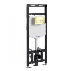 Инсталляция для унитаза Wasserkraft Alme 15TLT.010.ME.PG03 с клавишей смыва (золото)