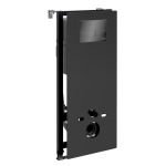 Инсталляция для унитаза Wasserkraft Abens 20TLT.010.ME.BL.PB04 черное стекло, с клавишей смыва (черная глянцевая)