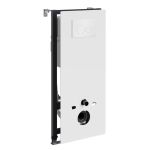 Инсталляция для унитаза Wasserkraft Abens 20TLT.010.ME.WH.WH02 белое стекло, с клавишей смыва (белая)