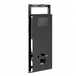 Инсталляция для унитаза Wasserkraft Salm 27TLT.010.ME.BL.MB04 черное стекло, с клавишей смыва (черная матовая)